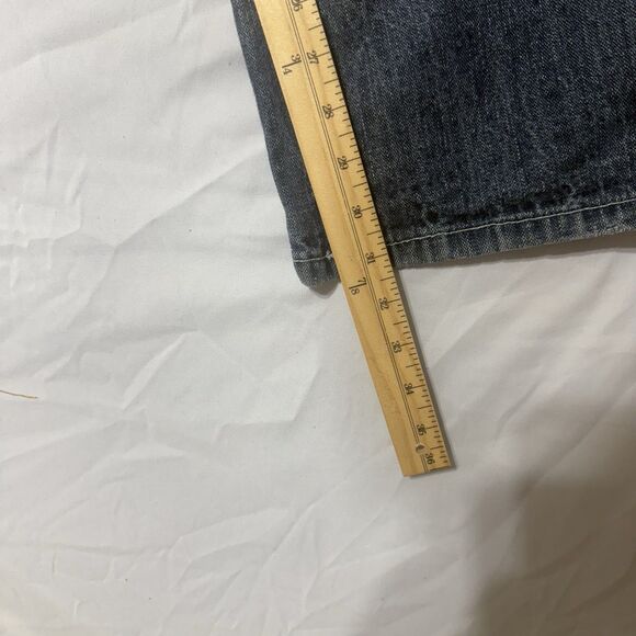 Brooklyn Express Men's Blue Jeans 36 X 34 Distressed Vtg Y2K - Picture 5 of 13